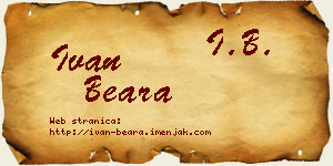 Ivan Beara vizit kartica